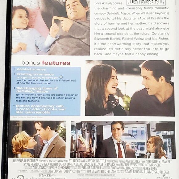 Definitely Maybe (2008 Film) Comedy/Romance [DVD] - Picture 3 of 3